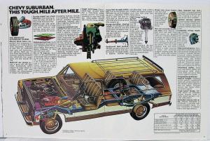 1976 Chevrolet Suburban Your Moneys Worth Mile After Mile Sales Brochure REVISED