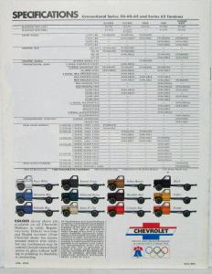1976 Chevrolet Mediums Conventional 50 60 65 Truck Dealer Brochure Orig REVISED