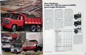 1976 Chevrolet Mediums Conventional 50 60 65 Truck Dealer Brochure Orig REVISED