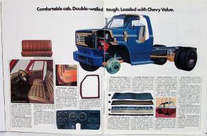 1976 Chevrolet Mediums Conventional 50 60 65 Truck Dealer Brochure Orig REVISED