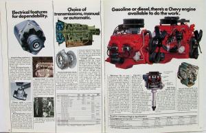1976 Chevrolet Mediums Conventional 50 60 65 Truck Dealer Brochure Orig REVISED