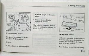 1998 Mazda 626 Owners Manual with Leather Sleeve
