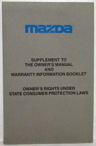 1998 Mazda Millenia Owners Manual and Warranty Info & Extras w Leather Sleeve