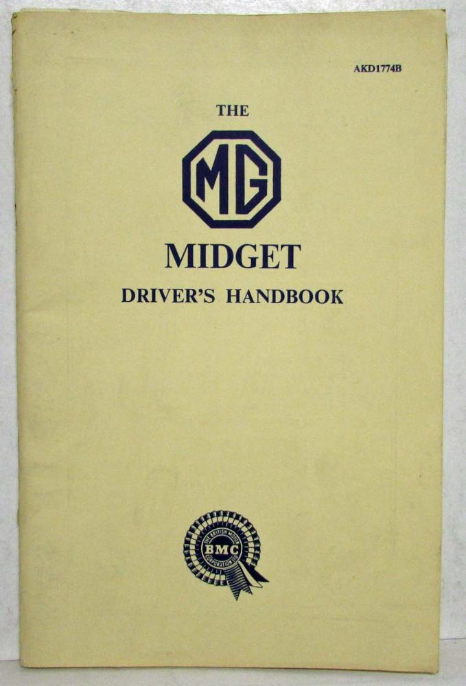 OWNERS MANUAL HANDBOOK DRIVERS GUIDE BOOK MG MIDGET 1975 1978 1976 1977 