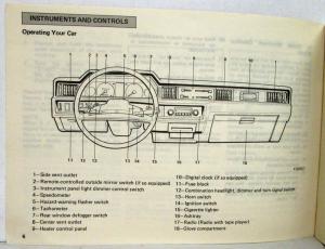 1983 Mitsubishi Tredia Owners Manual and Warranty Information with Consumer Info
