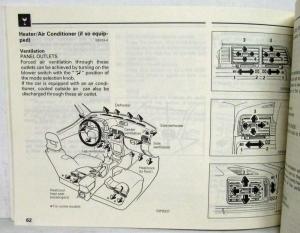 1990 Mitsubishi Mirage Owners Manual