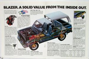1976 Chevy Blazer Chevrolet Truck Dealer Sales Brochure Original REVISED