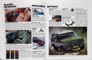 1976 Chevy Blazer Chevrolet Truck Dealer Sales Brochure Original REVISED