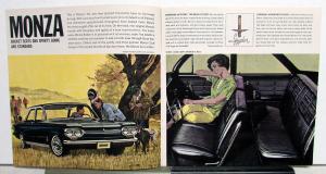 1963 Chevrolet Corvair Monza Spyder 700 500 Greenbrier Wagon Sales Brochure