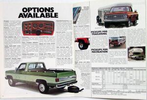 1976 Chevrolet Full Line Pickup Trucks C CK 10 20 30 Color Sales Brochure Orig