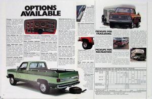 1976 Chevrolet Full Line Pickup Trucks C CK 10 20 30 Color Sales Brochure REV