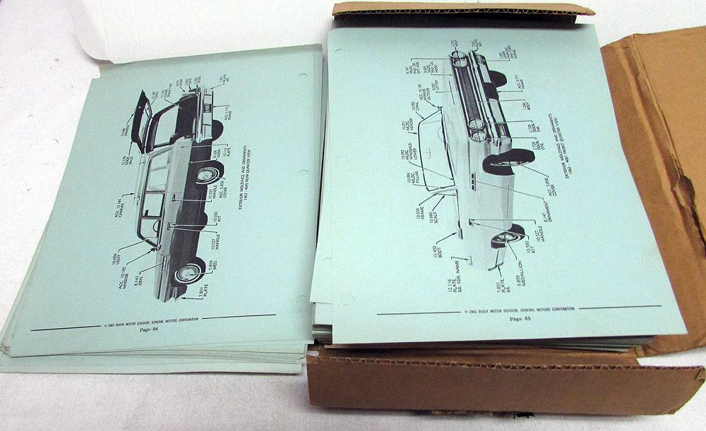19401964 Buick Dealer Master Body Parts Book Catalog LeSabre Wildcat