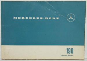 1967 Mercedes-Benz Type 190 Owners Manual Edition A