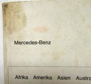 1968 Mercedes-Benz Service Stations Afrika Amerika Asien Australien Multi-Lang