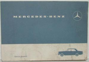 1976 Mercedes Benz Service Booklet - USA Special Edition - Over 100000 Miles