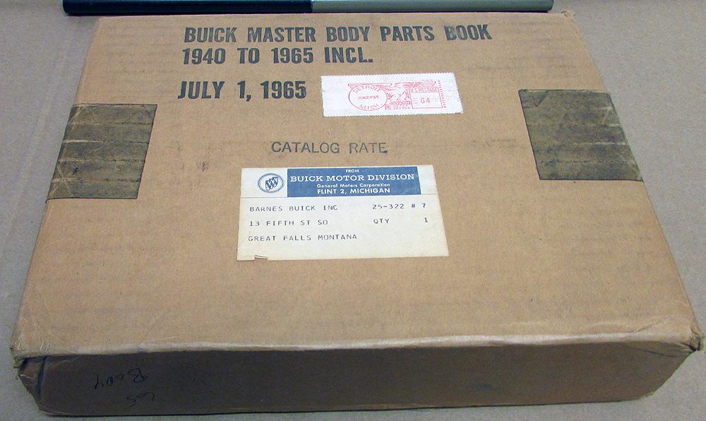 19401965 Buick Dealer Master Body Parts Book Catalog Illustrations