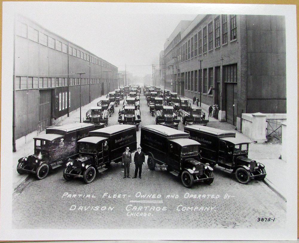 1930-1940 Era GMC Truck Fleet Photo - Davison Carthage Co Becker Ryan Co Chicago