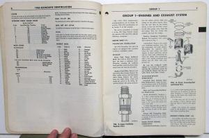 1962-1963 Ford Econoline & Falcon Club Wagon Service Shop Manual Supplement