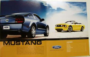 2006 Ford Mustang GT V6 Pony Pkg Convertible Paint Wheel Choices Sales Brochure