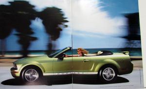 2006 Ford Mustang GT V6 Pony Pkg Convertible Paint Wheel Choices Sales Brochure