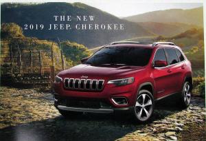 2019 Jeep Cherokee Sales Brochure in Pocket Cover Original