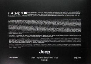 2019 Jeep Cherokee Sales Brochure in Pocket Cover Original