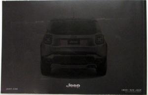 2017 Jeep Renegade Oversized Color Sales Brochure Original