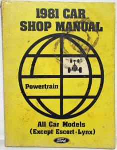 1981 Ford Mercury Lincoln Car Service Shop Manual 2 Vol Set Mark VI LTD Marquis