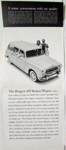 1958-1959 Peugeot 403 Station Wagon Sales Folder