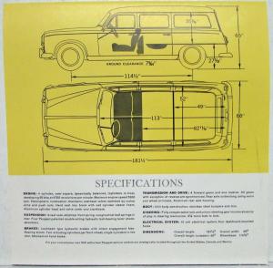 1958-1959 Peugeot 403 Station Wagon Sales Folder