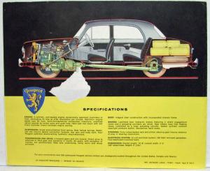 1959 Peugeot 403 Traditionally Fine Car Sales Folder - US Market