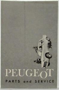 1963 Peugeot Directory of Parts and Service Locations in US