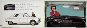 1967 Peugeot 204 Spiral Bound Sales Booklet with Acetate Overlays - French Text