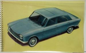1967 Peugeot 204 Spiral Bound Sales Booklet with Acetate Overlays - French Text