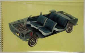 1967 Peugeot 204 Spiral Bound Sales Booklet with Acetate Overlays - French Text