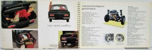 1967 Peugeot 204 Spiral Bound Sales Booklet with Acetate Overlays - French Text
