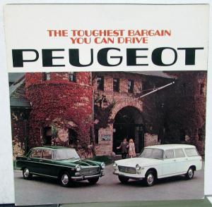 1968 Peugeot 404 Toughest Bargain You Can Drive Sales Brochure