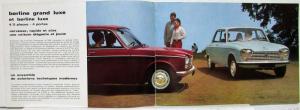 1970 Peugeot 204 Sedan and Station Wagon Sales Brochure - French Text