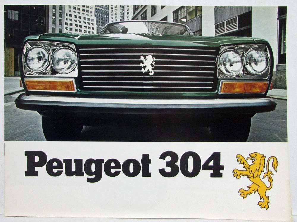 1970 Peugeot 304 Sales Folder