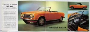 1970 Peugeot 304 Sales Brochure - French Text