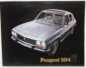 1971 Peugeot 504 Spec Sheet