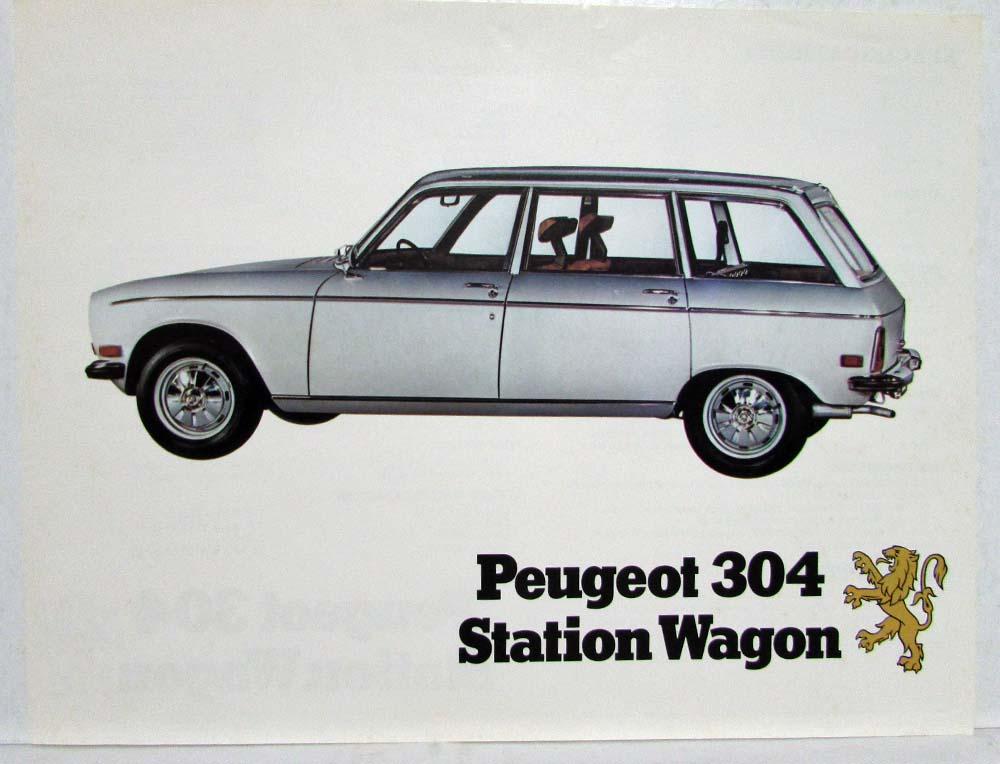 1971 Peugeot 304 Station Wagon Spec Sheet