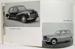 1972 Peugeot Automobiles Production Car Plants Booklet