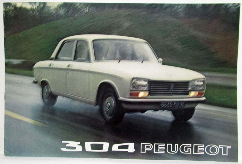 1973 Peugeot 304 Sales Brochure - French Text
