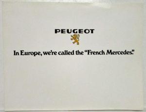 1973 Peugeot 504 the French Mercedes Sales Brochure