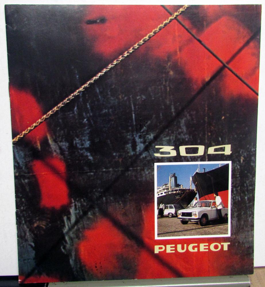 1974 Peugeot 304 Sales Brochure - French Text