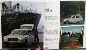 1974 Peugeot 304 Sales Brochure - French Text