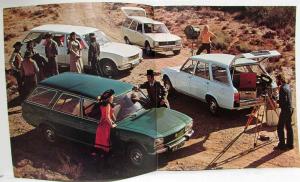 1974 Peugeot 504 Wagon Cowboy Western Movie Shoot Sales Brochure - German Text