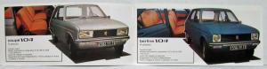 1974 Peugeot Full Line Sales Brochure 104 204 304 404 504  - French Text