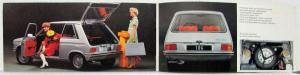 1974 Peugeot 104 with Umbrella on Cover Sales Brochure - French Text